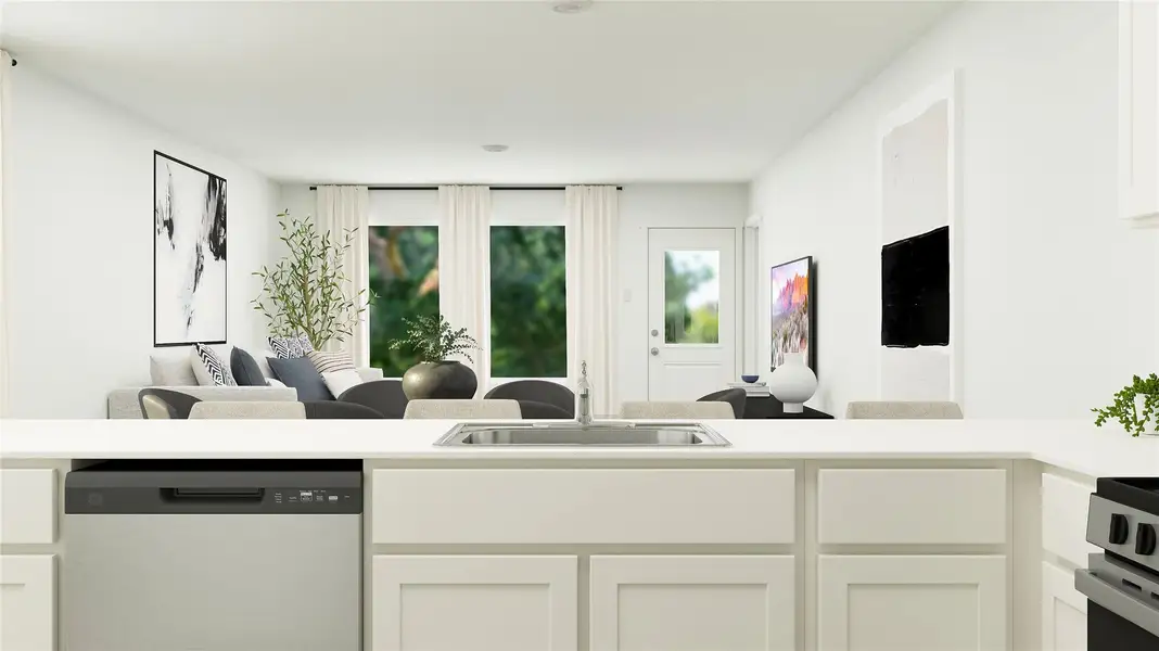 Furnished interior view inside a new home in Flagstone, Humble (Image 3). Furnished interior view inside a new home in Flagstone, Humble (Image 3).