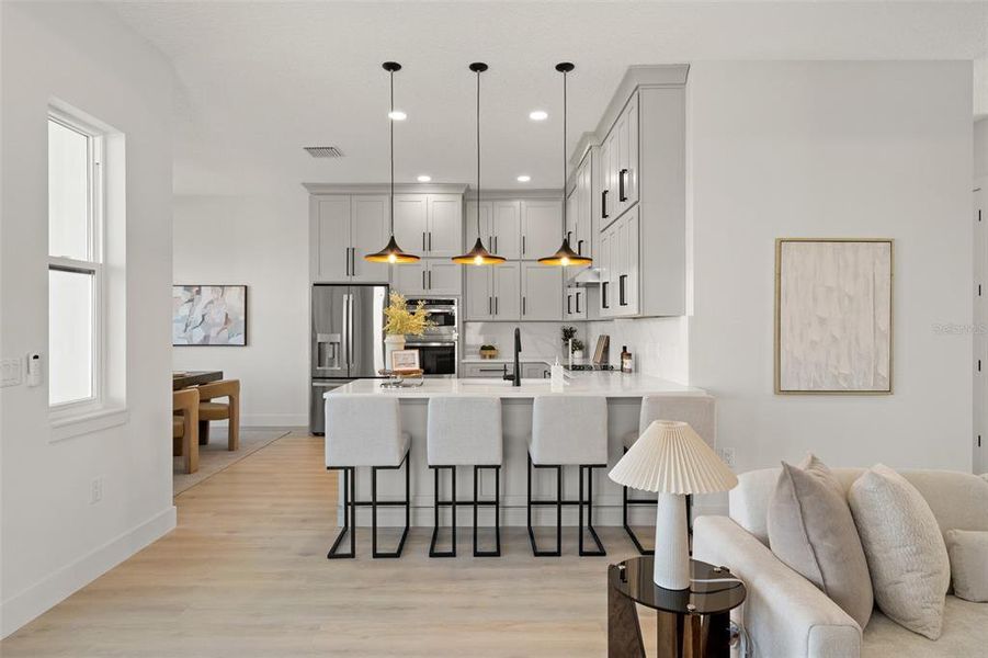 Furnished interior view inside a new home in , Hernando Beach (Image 11). Furnished interior view inside a new home in , Hernando Beach (Image 11).