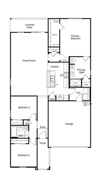 2D floor plan layout of this home in Colina de Anza Traditions, Tucson, AZ (Image 2). 2D floor plan layout of this home in Colina de Anza Traditions, Tucson, AZ (Image 2).