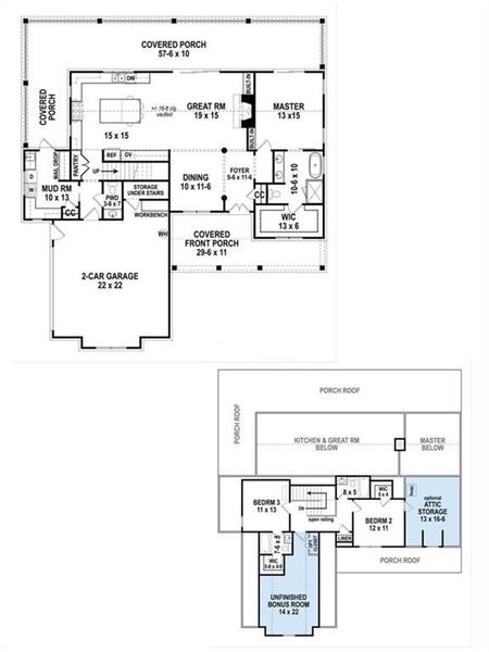 2D floor plan layout of this home in , Bremen, GA (Image 3).