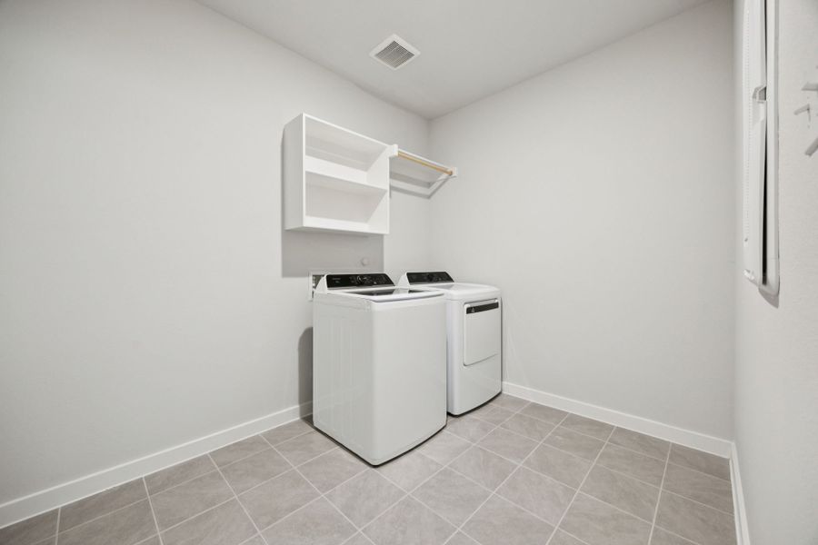 Utility Room in the Heisman home plan by Trophy Signature Homes – REPRESENTATIVE PHOTO Utility Room in the Heisman home plan by Trophy Signature Homes – REPRESENTATIVE PHOTO
