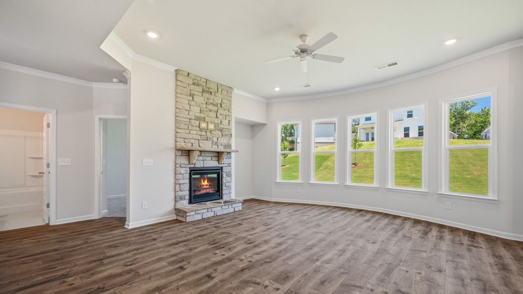 Spacious, unfurnished interior of a new home in The Gates at Pates Creek, Hampton (Image 18). Spacious, unfurnished interior of a new home in The Gates at Pates Creek, Hampton (Image 18).