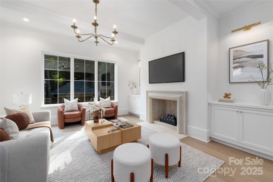 Furnished interior view inside a new home in , Charlotte (Image 8).
