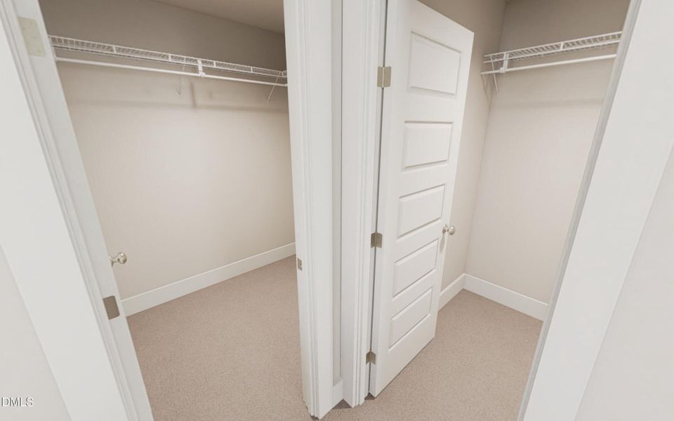 Dual Walk In Closets