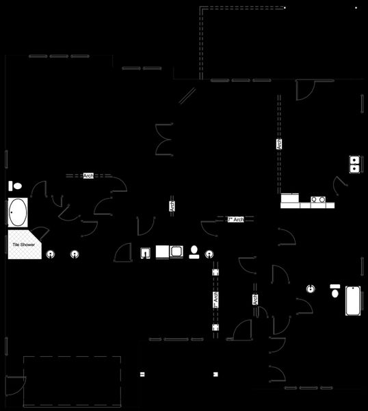 2D floor plan layout for the Converse Elite by Enchanted Homes in Lakeside at Blue Ridge Plantation, Taylors, SC (Image 3).