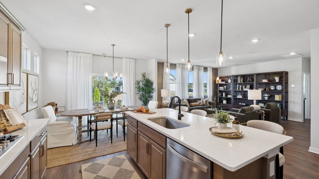 Representative furnished interior of a home built from the MILFORD A by D.R. Horton in Pottsview, Smyrna (Image 16).