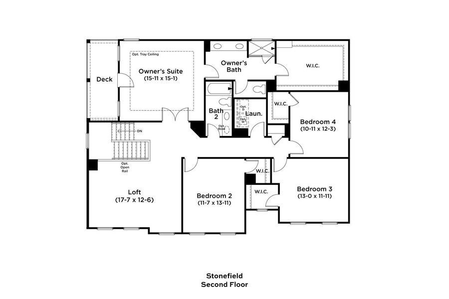 2D floor plan layout for the Stonefield by DRB Homes in Reserve at Crowthorne, Zebulon, NC (Image 28). 2D floor plan layout for the Stonefield by DRB Homes in Reserve at Crowthorne, Zebulon, NC (Image 28).