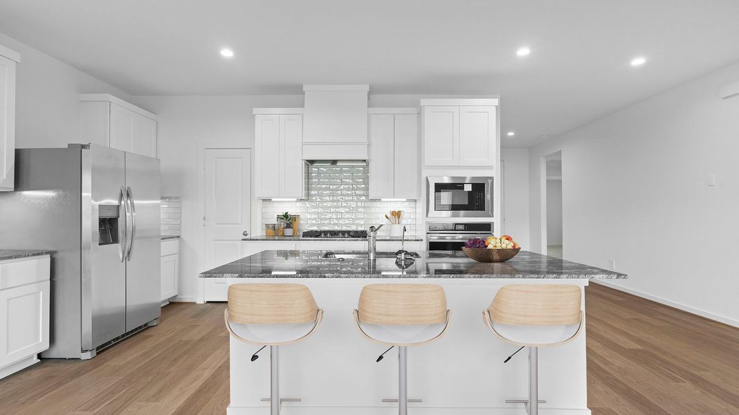 Representative furnished interior of a home built from the GARLAND by D.R. Horton in Grand Cay Harbour, Texas City (Image 6). Representative furnished interior of a home built from the GARLAND by D.R. Horton in Grand Cay Harbour, Texas City (Image 6).