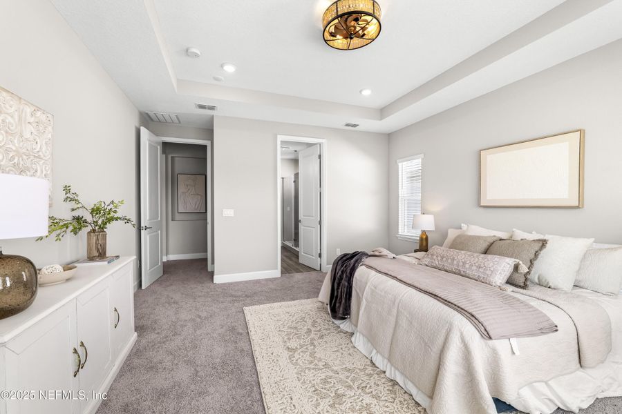 Furnished interior view inside a new home in The Cove at Beachwalk, St. Johns (Image 27). Furnished interior view inside a new home in The Cove at Beachwalk, St. Johns (Image 27).