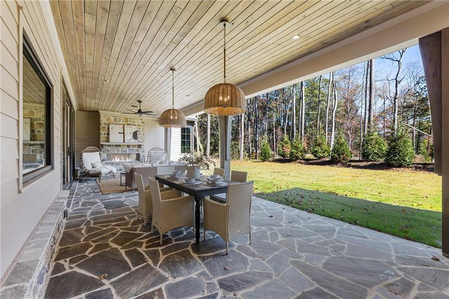 Exterior details and patio area of a home in , Roswell (Image 32). Exterior details and patio area of a home in , Roswell (Image 32).