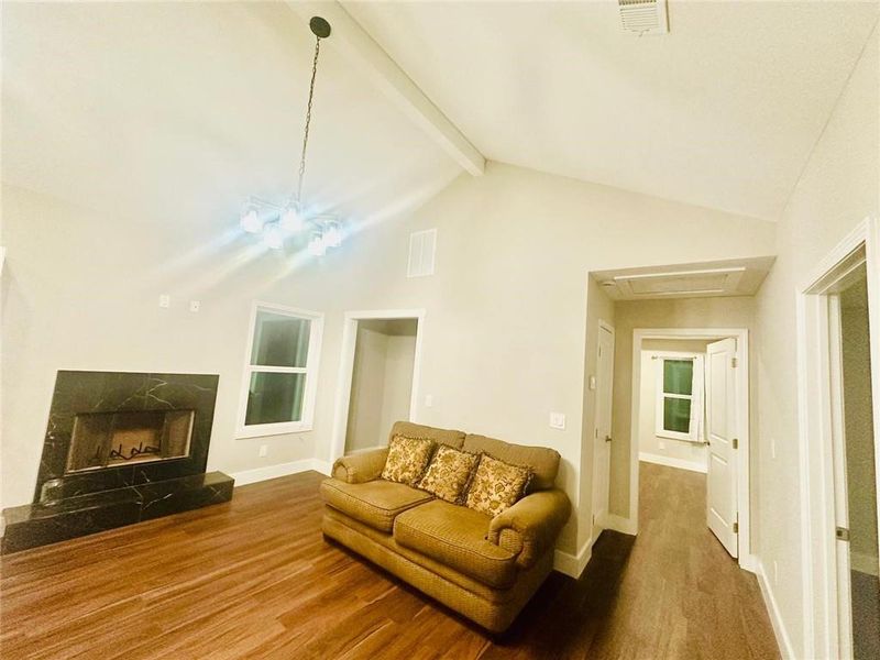 Furnished interior view inside a new home in , Commerce (Image 6). Furnished interior view inside a new home in , Commerce (Image 6).