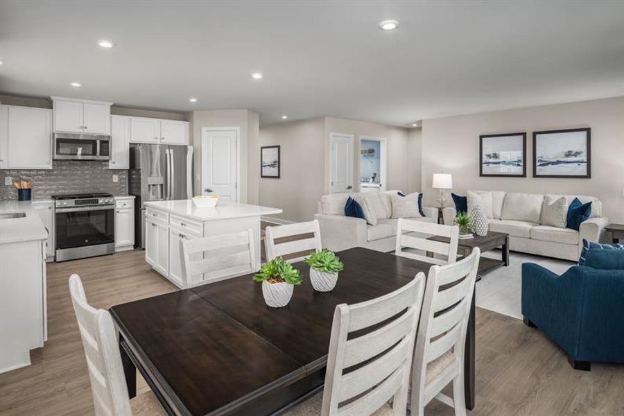 Furnished interior view inside a new home in Reidville Town Center Cottages, Duncan (Image 8).