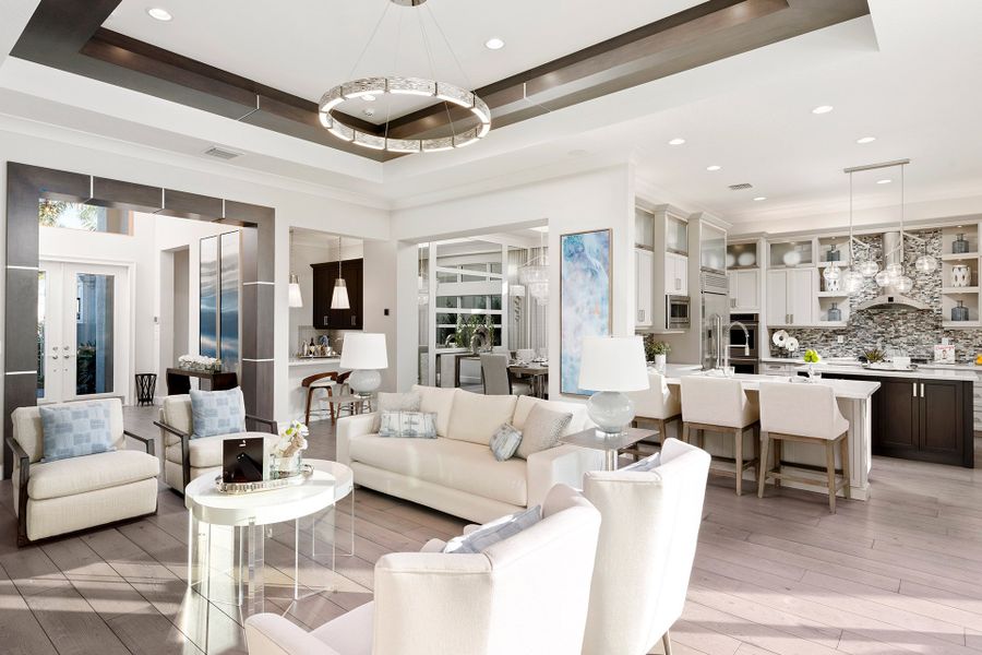 Representative furnished interior of a home built from the Carlyle by GL Homes in Valencia Grand (55+), Boynton Beach (Image 6).