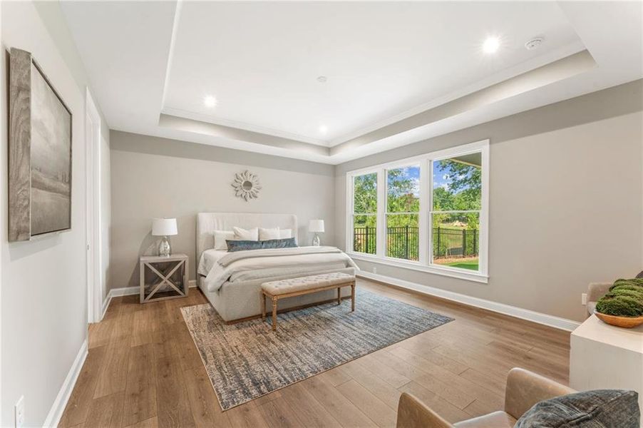 Furnished interior view inside a new home in The Courtyards at Post Road, Cumming (Image 6).