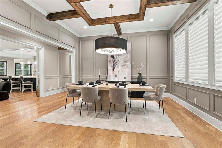 Furnished interior view inside a new home in , Newnan (Image 17).