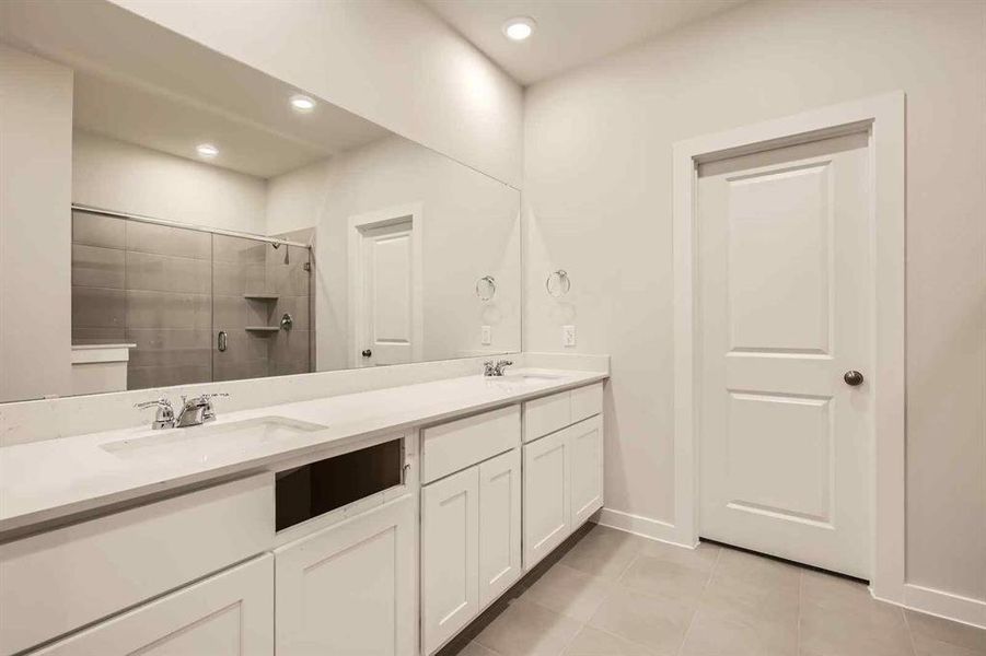 Furnished interior view inside a new home in Prestige Collection at Overland Grove, Forney (Image 8).