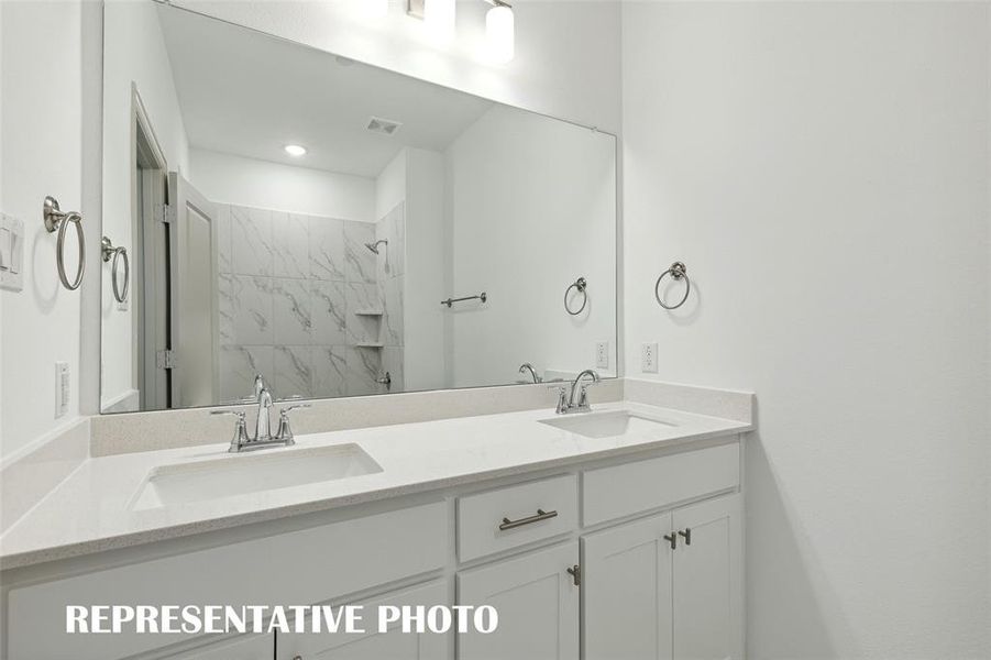 Friends and family will feel right at home in this beautifully finished guest bath! REPRESENTATIVE PHOTO Friends and family will feel right at home in this beautifully finished guest bath! REPRESENTATIVE PHOTO