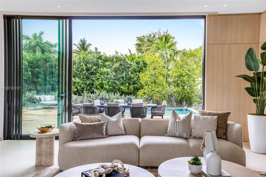 Furnished interior view inside a new home in , Miami Beach (Image 49).