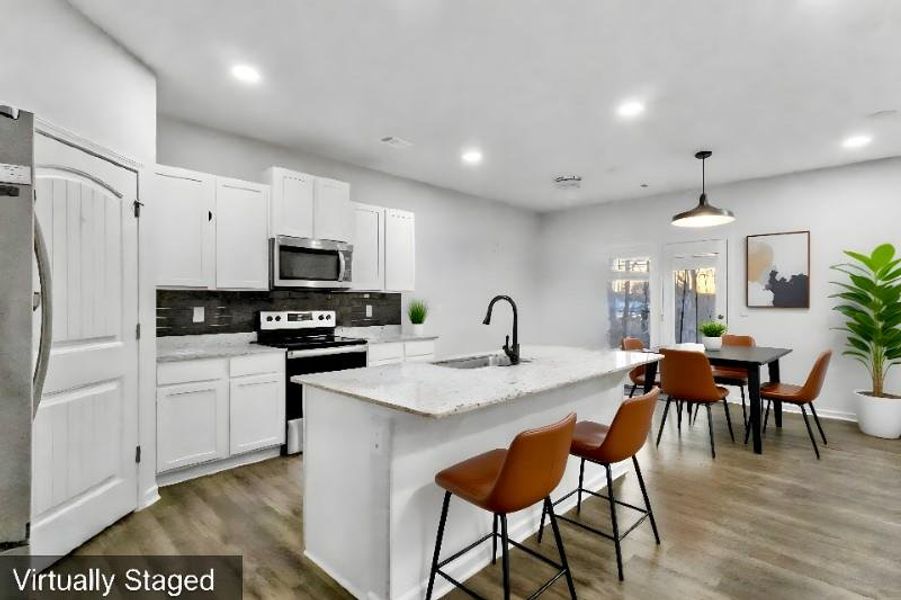 Furnished interior view inside a new home in , Dawsonville (Image 6).