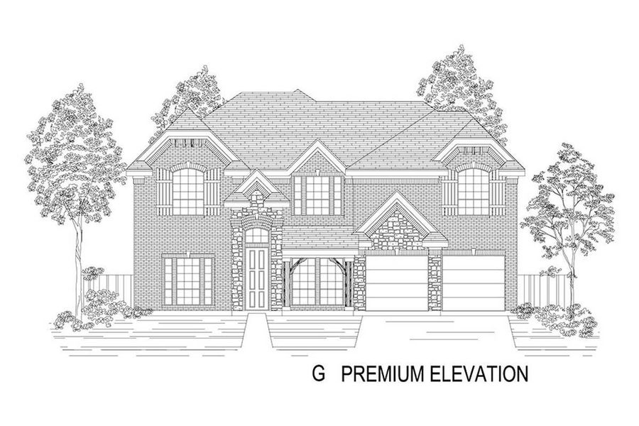 Representative rendering of the exterior for the Regency 2F (w/Game) by First Texas Homes (Image 12).