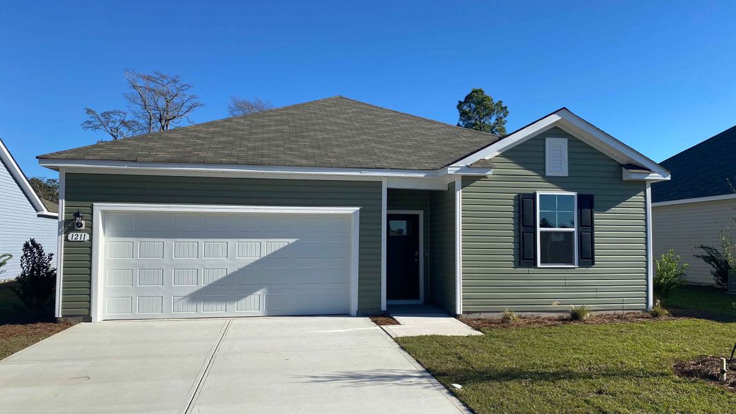 Representative exterior photo of a completed home built from the KERRY by D.R. Horton in Auberon Woods, Conway, SC (Image 2).
