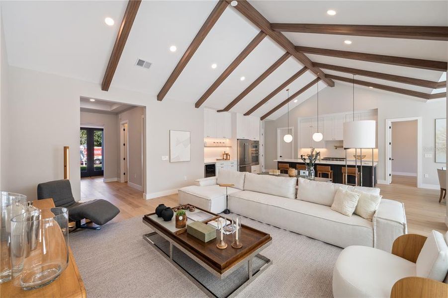 Furnished interior view inside a new home in , Orlando (Image 8). Furnished interior view inside a new home in , Orlando (Image 8).