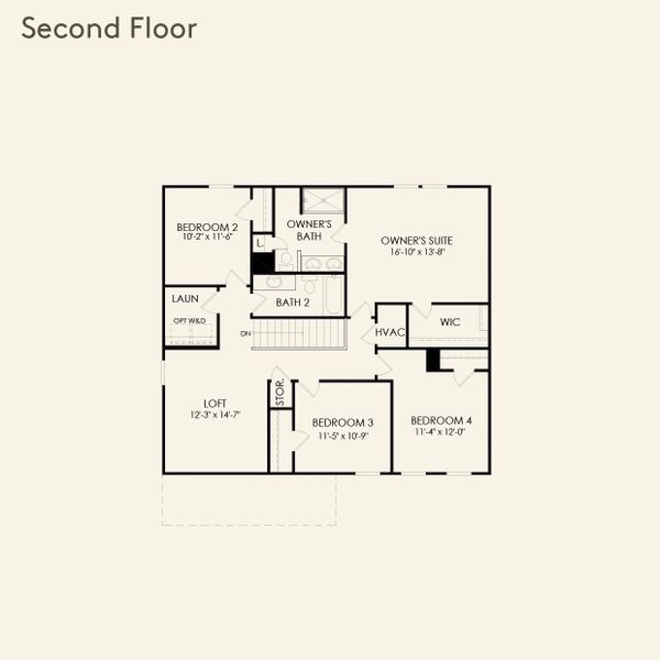 2D floor plan layout for the Rosella by Centex in Elmwood Park, Athens, GA (Image 4). 2D floor plan layout for the Rosella by Centex in Elmwood Park, Athens, GA (Image 4).