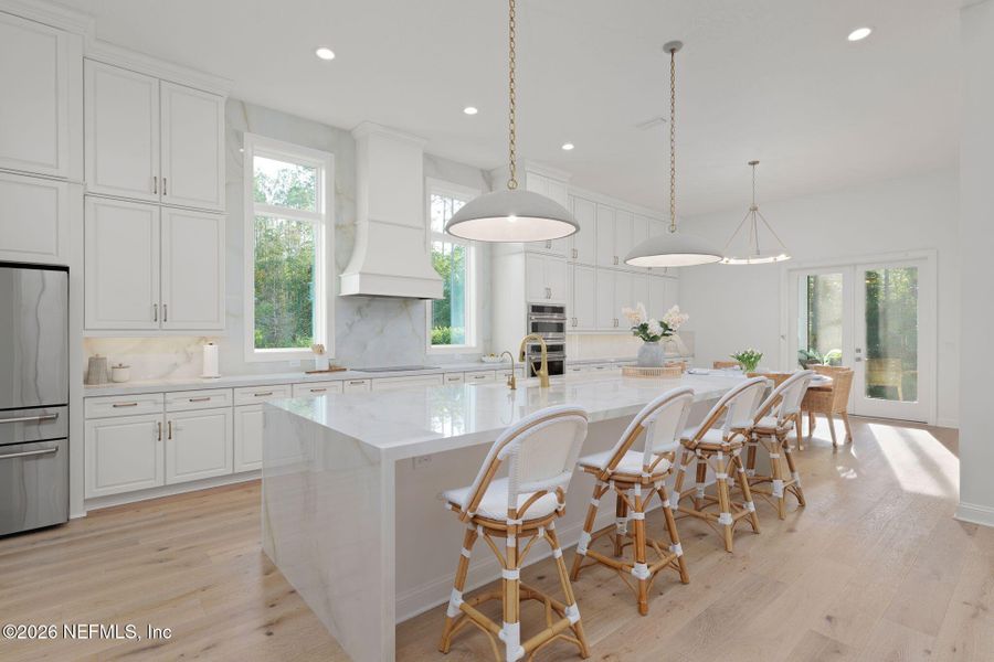 Furnished interior view inside a new home in Nocatee, Ponte Vedra (Image 16). Furnished interior view inside a new home in Nocatee, Ponte Vedra (Image 16).