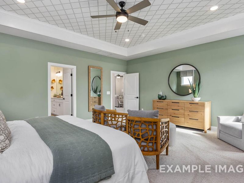 Furnished interior view inside a new home in Rockport, Wake Forest (Image 28). Furnished interior view inside a new home in Rockport, Wake Forest (Image 28).