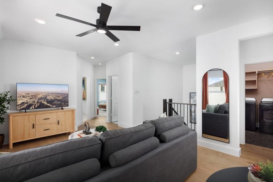 Furnished interior view inside a new home in Chelsea Commons, Allen (Image 11).