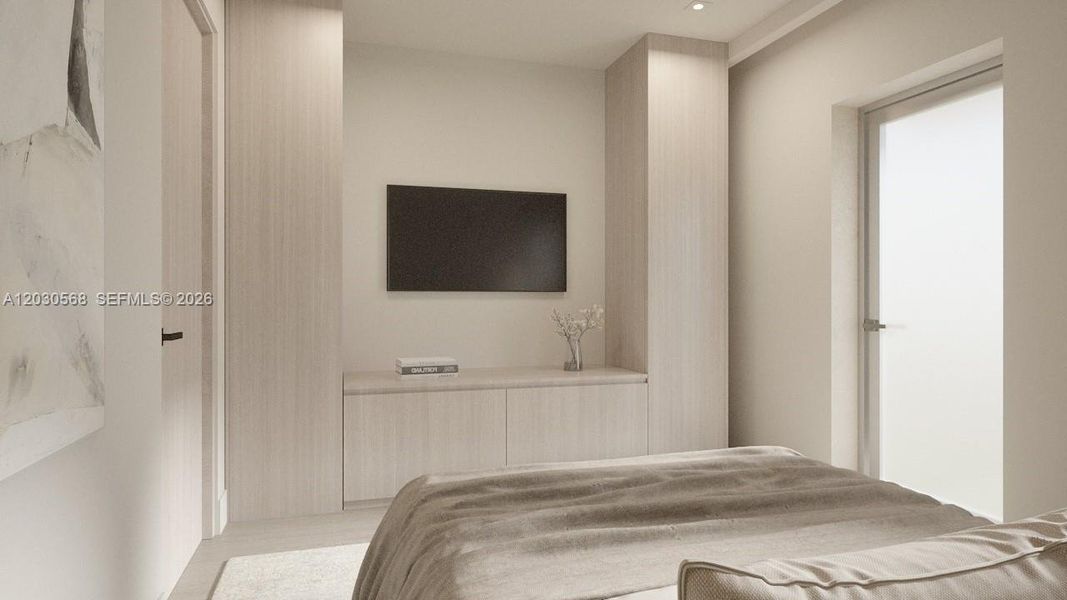 Furnished interior view inside a new home in , Miami Beach (Image 19).