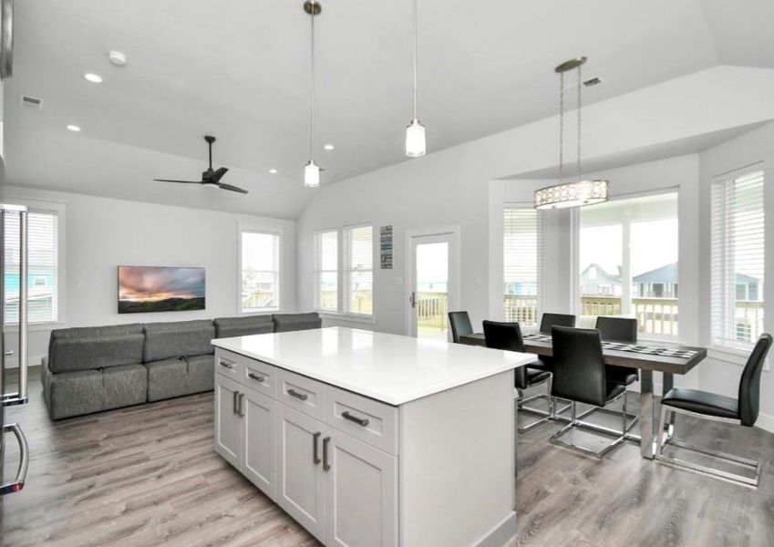 Furnished interior view inside a new home in , Galveston (Image 35).