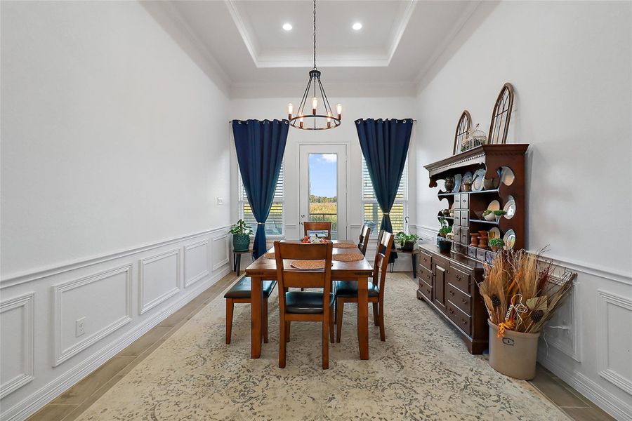 Formal dining space or large breakfast room