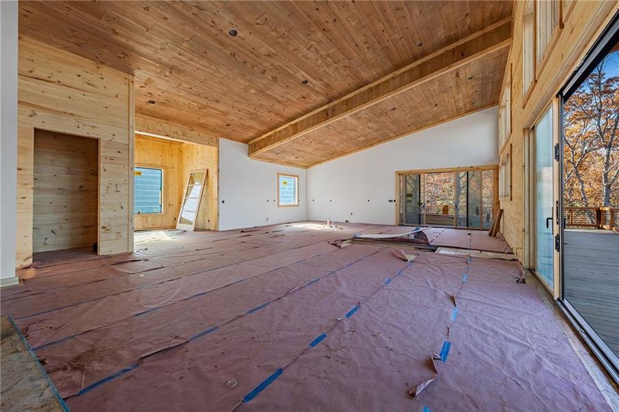 In-progress construction of a new home in , Blue Ridge, GA (Image 11).