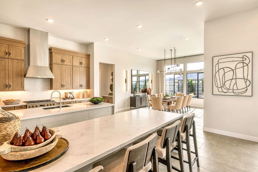 Representative furnished interior of a home built from the Calida Plan 9002 by Tri Pointe Homes in Emberly, Gilbert (Image 8).