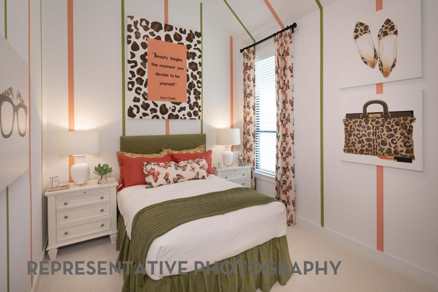 Furnished interior view inside a new home in Legacy, League City (Image 14).