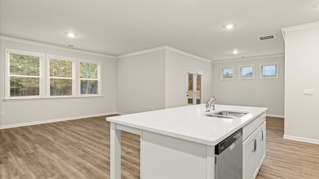 Representative furnished interior of a home built from the GROVER Express by D.R. Horton in Kingston Ranch at Lake Oconee, Buckhead (Image 9). Representative furnished interior of a home built from the GROVER Express by D.R. Horton in Kingston Ranch at Lake Oconee, Buckhead (Image 9).
