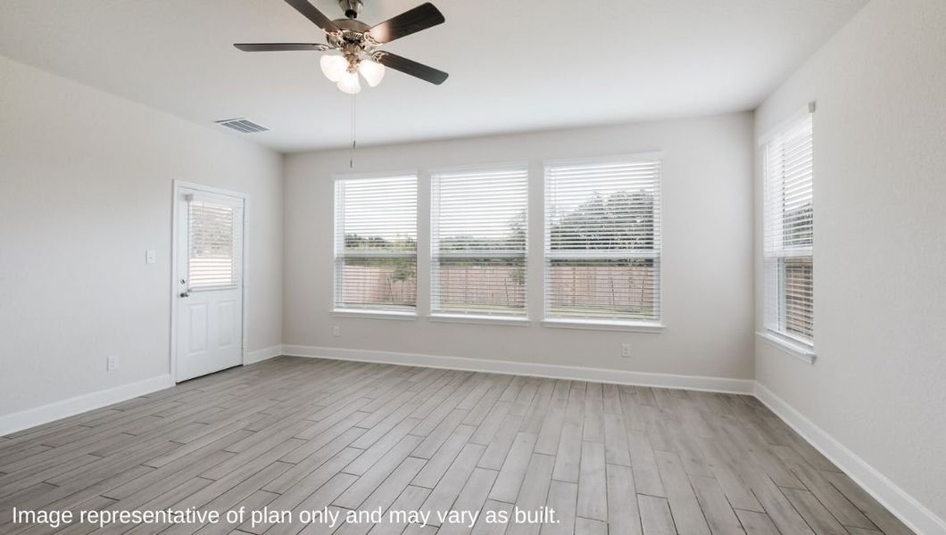 Representative unfurnished interior of a home built from the The Clydesdale by D.R. Horton in Steele Creek, Cibolo (Image 15). Representative unfurnished interior of a home built from the The Clydesdale by D.R. Horton in Steele Creek, Cibolo (Image 15).