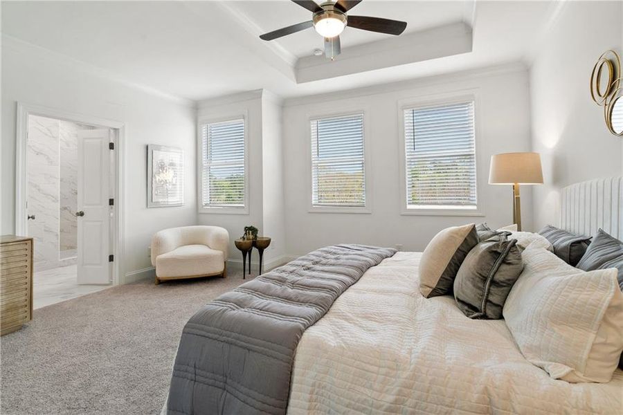 Furnished interior view inside a new home in Evanshire Townhomes, Duluth (Image 7).