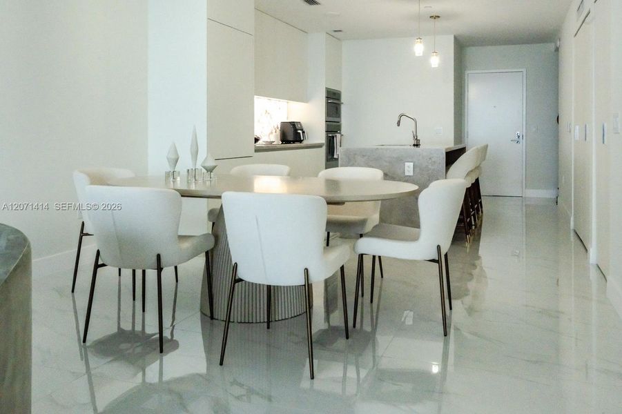 Furnished interior view inside a new home in , Miami (Image 16).