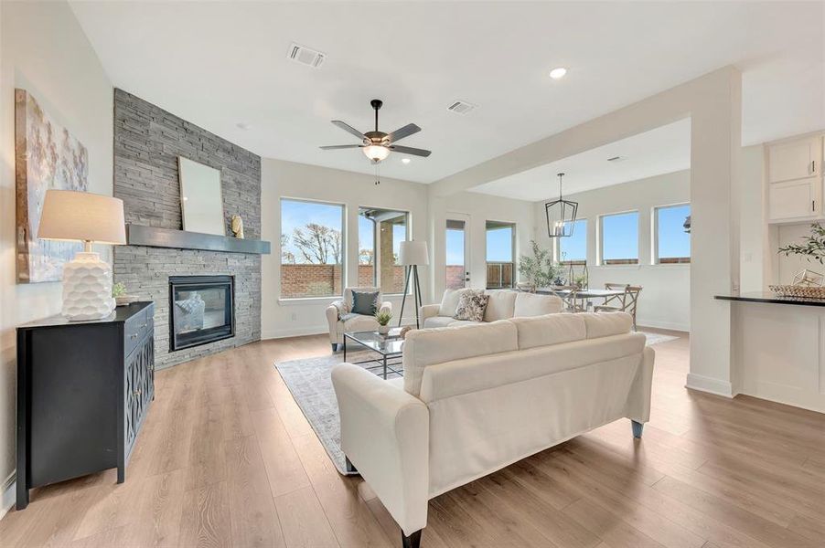 Furnished interior view inside a new home in South Pointe Manor Series, Mansfield (Image 30).