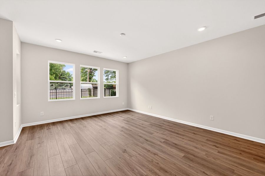 Spacious, unfurnished interior of a new home in Amplitude, Charlotte (Image 16). Spacious, unfurnished interior of a new home in Amplitude, Charlotte (Image 16).