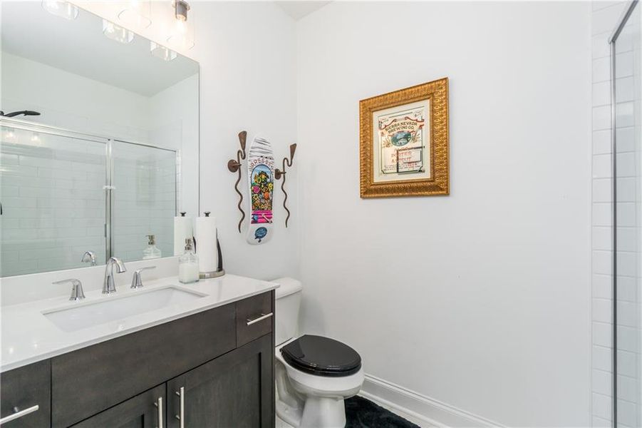 Furnished interior view inside a new home in Evanshire Single Family, Duluth (Image 34).