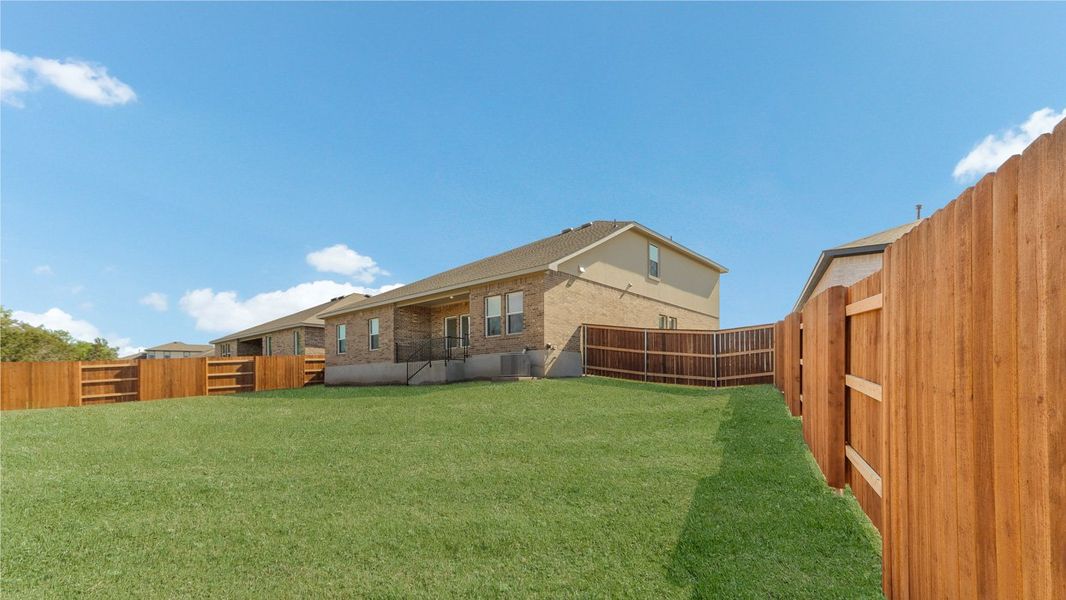 Representative exterior details of a home built from the The Kemah by D.R. Horton in Bar W Ranch, Leander (Image 3). Representative exterior details of a home built from the The Kemah by D.R. Horton in Bar W Ranch, Leander (Image 3).