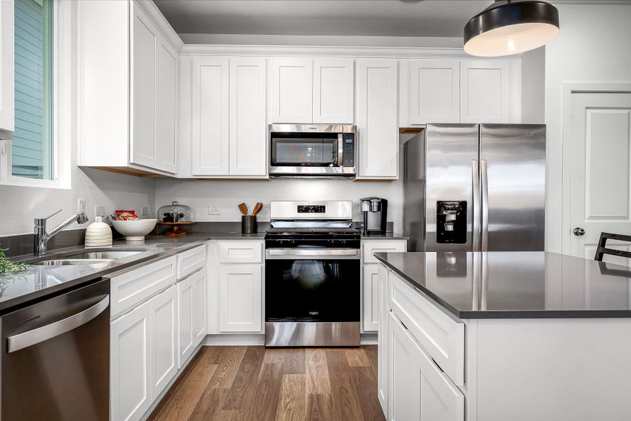 Representative furnished interior of a home built from the Eastgate by Centex in Alto, San Marcos (Image 9).