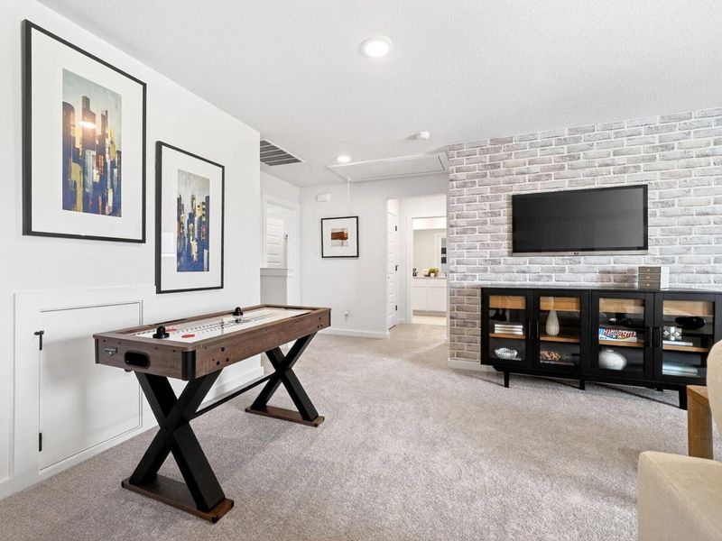 Furnished interior view inside a new home in Parks at Foster Crossing, Anna (Image 30).