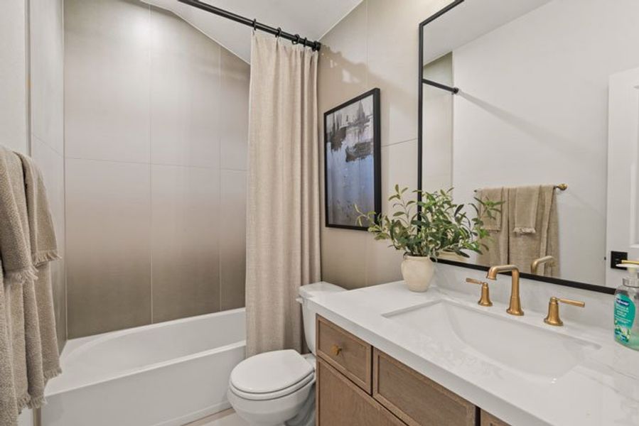 Furnished interior view inside a new home in Bridgeland 45', 50', 70', Cypress (Image 22).