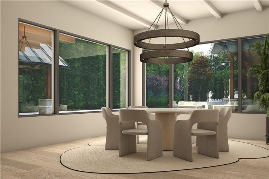 Furnished interior view inside a new home in , Alpharetta (Image 12).