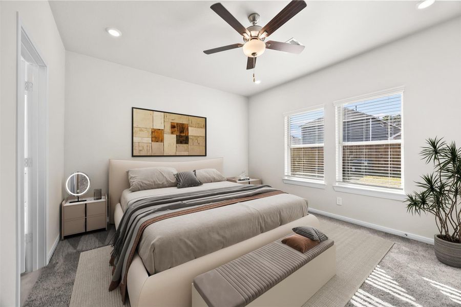 Furnished interior view inside a new home in Enclave at Dobbin, Magnolia (Image 16).