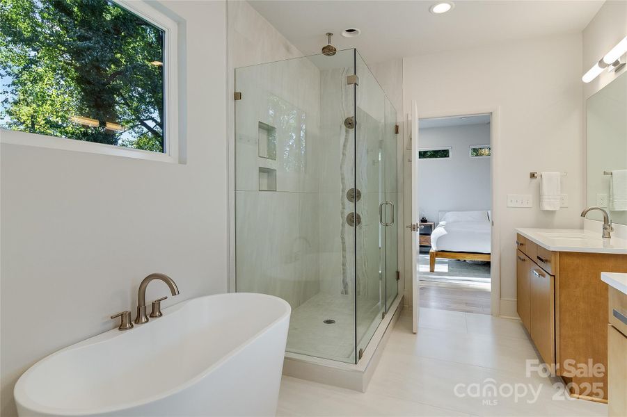 Furnished interior view inside a new home in , Charlotte (Image 9).